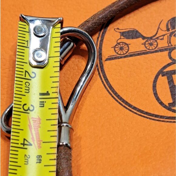 Hermès Leather Silver Hook Bracelet/Necklace Choker - Picture 5 of 15
